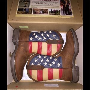 Durango Rebel Square Toed Boots Men’s Size 9